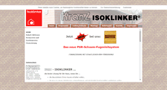 Desktop Screenshot of kranz-isoklinker.de